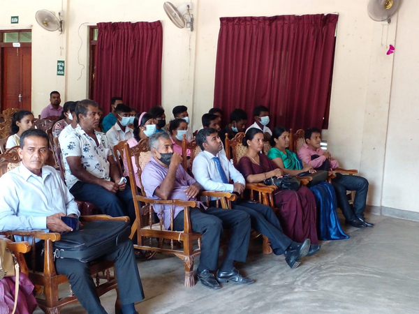 A career guidance program was conducted for G.E.C. (O/L) failing students at Homagama (2022-12-14)